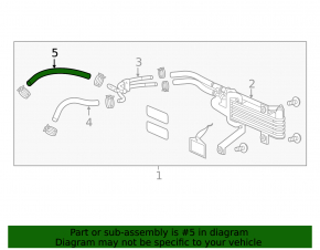 Трубка масляного охлаждения АКПП Acura MDX 15-15 3.5
