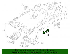 Ручка потолка передняя левая Volvo XC90 16-26 серая