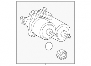 Тормозной усилитель brake booster Toyota Prius V 12-17 ржавый