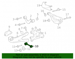 Braț de control transversal spate dreapta Lexus RX 16-22 RWD