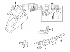 Подрулевой переключатель правый Toyota Sequoia 08-16