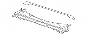 Решетка дворников пластик Chevrolet Impala 14-20