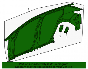 Aripă spate stânga Chevrolet Equinox EV 24-26