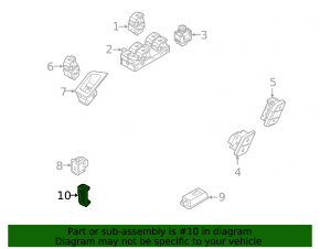 Reflector ornament panou ușă față stânga pentru Audi A6 C8 19-24