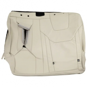 Spătar banchetă spate, al doilea rând, stânga, Ford Edge 15-24, piele gri, cu cotieră, cu centură, curățabil chimic