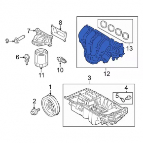 Коллектор впускной Ford Edge 19-24 2.0T