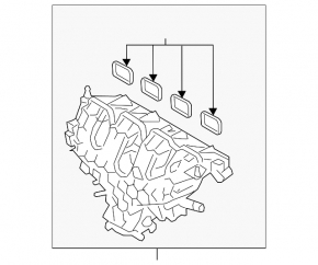 Коллектор впускной Ford Edge 19-24 2.0T