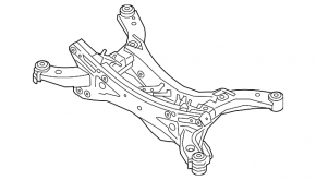 Подрамник задний Mazda CX-9 16-21 FWD