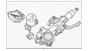 Рулевая колонка с ЭУР Kia Niro 17-19 HEV, PHEV без Start-Stop