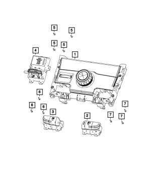 Кнопка управления помощи при спуске Jeep Grand Cherokee WL 21-26