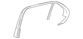 Рамка двери внутренняя задняя правая Mercedes X167 GLS 450 580 20-26 черная