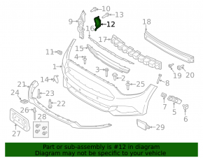 Кронштейн птф правый Ford Mustang mk6 15-17