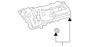 Крышка клапанная Toyota Sienna 11-16 2GRFE 3.5 передняя