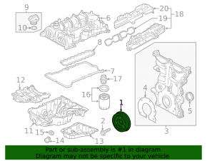 Шкив коленвала GMC Terrain 18-23 LYX скол