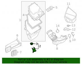 Кронштейн корпуса воздушного фильтра BMW X3 G01 18-24