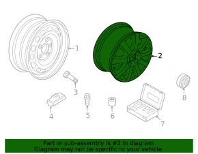 Set jante R18 x 7J 4 buc VW Taos 22-25