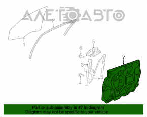 Панель двери передней правой внутренняя Chrysler 200 11-14