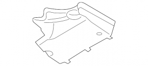 Защита днища передняя правая Audi A4 B8 08-16