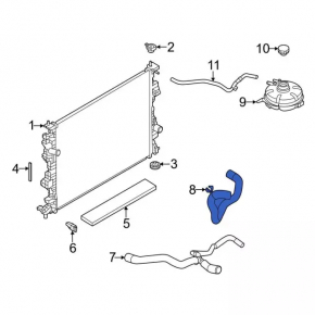 Патрубок охлаждения нижний Ford Bronco Sport 21-26 1.5T