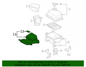 Воздухоприемник Toyota Camry v50 12-14 usa