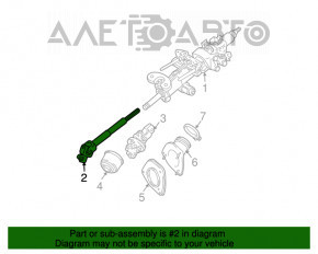 Рулевой карданчик Lexus RX300 RX330 RX350 04-09