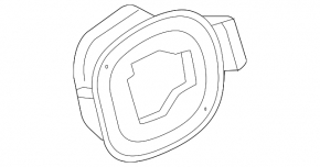 Корпус лючка бензобака Nissan Rogue 21-23