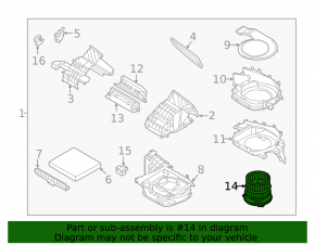 Motor ventilator încălzire Kia Sorento 21-25