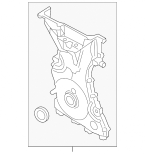 Передняя крышка двигателя Ford Focus mk3 11-18 2.0