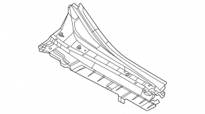 Решетка дворников пластик правая Mazda CX-50 23-26