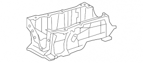 Полуподдон масляный 2ZR-FXE Toyota Prius 50 16-22