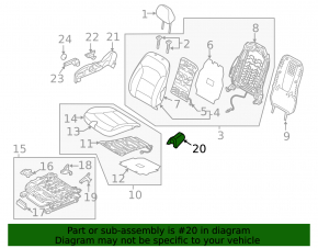 Husă scaun pasager, interior, stânga, Hyundai Ioniq 17-22, negru