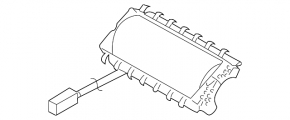 Подушка безопасности airbag пассажирская в торпеде Subaru Impreza WRX GH 08-14