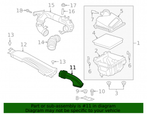 Conducta de aer de la priza de aer Ford Bronco Sport 21-25 1.5T