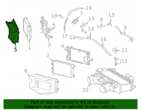 Conductă de aer radiator dreapta Lexus LX600 22-24