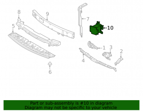 Armătură bară de protecție față dreapta pentru Nissan Pathfinder 22-25