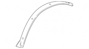 Накладка крыла арка задняя левая Lexus GS300 GS350 GS430 GS450h 06-11