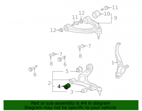 Braț de control stânga față inferior Audi Q7 4L 10-15