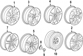 Диск колесный R17 x 7.0J Chevrolet Equinox 18-21