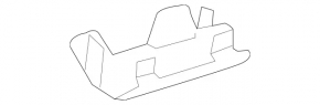 Молдинг порога задний левый Mercedes C-class W205 300/350e/350h/400 15-21 хром