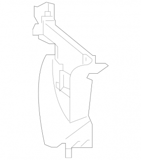Дефлектор радиатора правый Mercedes W213 E 300/350/400/450 17-20 2.0T, 3.0T