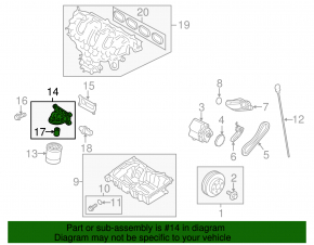 Корпус масляного фильтра Ford Mustang mk6 15-23