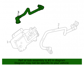 Трубка охлаждения КПП обратка BMW 5 F10 14-16 2.0T