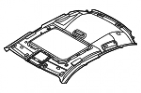 Căptușeală plafon trapă BMW i4 22-26, neagră