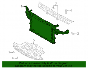 Televizor panou radiator Kia Niro 19-22 EV