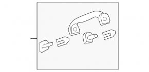 Ручка потолка передняя левая Acura MDX 07-13 серая