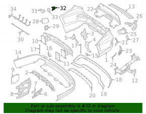 Suport senzor parcare bara spate pentru Mercedes CLS-class C218 12-14