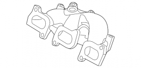 Коллектор выпускной задний Ford Explorer 11-13 3.5