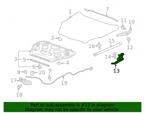 Петля капота левая GMC Terrain 10-17