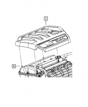 Накладка двигателя Chrysler 200 11-14 2.4