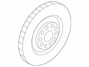 Диск тормозной передний левый Audi A6 C7 12-18 356/33mm